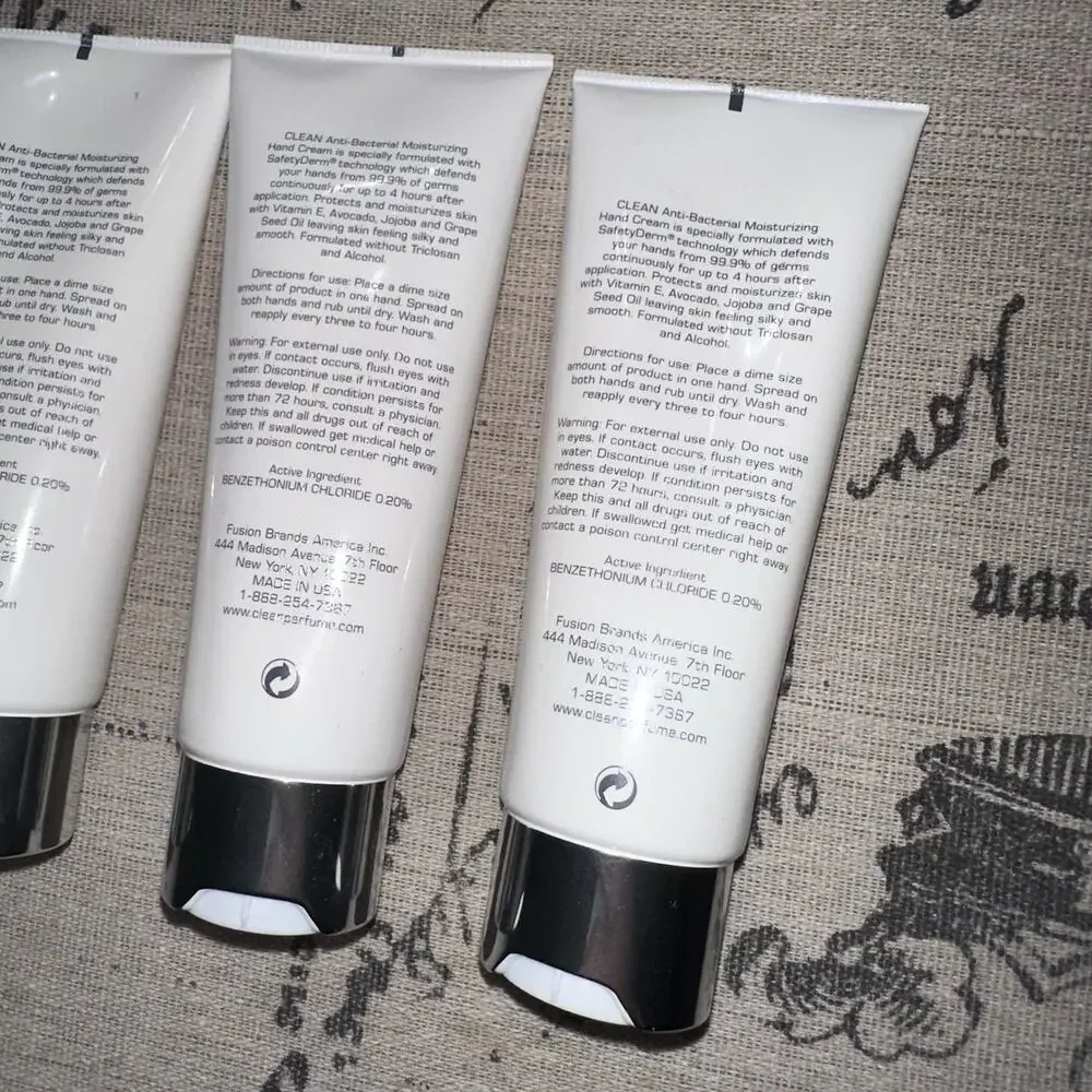 NEW CLEAN Lot Of 5 Tubes ULTIMATE Moisturizer Sanitation Hand Cream 2.5 Oz